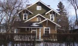 A two-storey house in Westmount, Edmonton