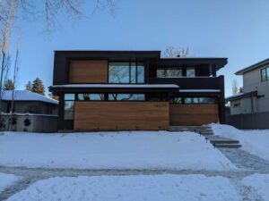 Frontage - A Wide Lot With a Newly Build Infill House in Parkview, Edmonton